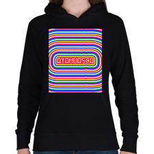 PRINTFASHION AYAHUASCA - Női kapucnis pulóver - Fekete női pulóver, kardigán