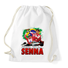 PRINTFASHION Ayrton Senna - Sportzsák, Tornazsák - Fehér tornazsák