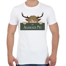 PRINTFASHION Az agancsos fiú - Férfi póló - Fehér