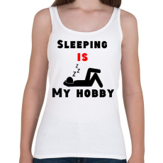 PRINTFASHION Az alvás a hobbim - Női atléta - Fehér