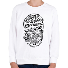 PRINTFASHION Az amur a legerősebb fehérre - Gyerek pulóver - Fehér gyerek pulóver, kardigán