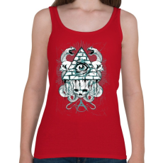 PRINTFASHION Az anarchia szeme - Női atléta - Cseresznyepiros