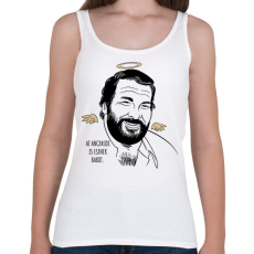 PRINTFASHION Az angyalok is esznek babot - Női atléta - Fehér