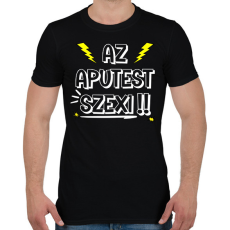 PRINTFASHION Az aputest vonzó! - Férfi póló - Fekete
