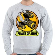 PRINTFASHION Az atom ereje - Férfi pulóver - Sport szürke férfi pulóver, kardigán