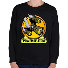 PRINTFASHION Az atom ereje - Gyerek pulóver - Fekete gyerek pulóver, kardigán
