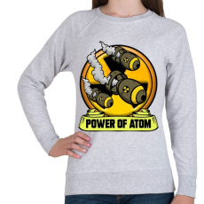 PRINTFASHION Az atom ereje - Női pulóver - Sport szürke