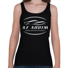 PRINTFASHION Az audim nélkül - Női atléta - Fekete női trikó