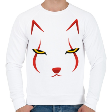 PRINTFASHION Az cica - Férfi pulóver - Fehér férfi pulóver, kardigán