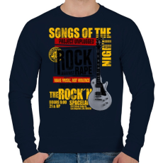 PRINTFASHION Az éj dala - Férfi pulóver - Sötétkék