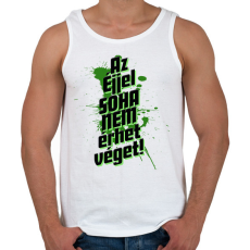 PRINTFASHION Az éjjel soha nem érhet véget! - Férfi atléta - Fehér