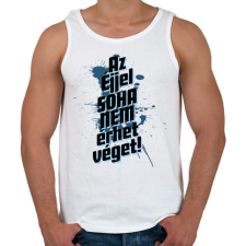 PRINTFASHION Az éjjel soha nem érhet véget! - Férfi atléta - Fehér atléta, trikó