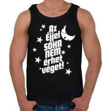 PRINTFASHION Az éjjel soha nem érhet véget! - Férfi atléta - Fekete atléta, trikó