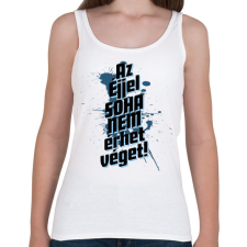 PRINTFASHION Az éjjel soha nem érhet véget! - Női atléta - Fehér női trikó