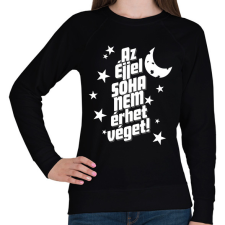 PRINTFASHION Az éjjel soha nem érhet véget! - Női pulóver - Fekete női pulóver, kardigán