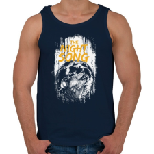 PRINTFASHION Az éjszaka hangja - Férfi atléta - Sötétkék atléta, trikó