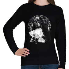 PRINTFASHION Az elátkozottak szentje - Okkult utcai ruházati Design - Női pulóver - Fekete női pulóver, kardigán