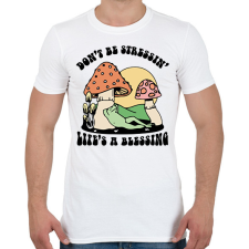 PRINTFASHION Az élet áldás - Férfi póló - Fehér férfi póló