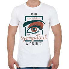 PRINTFASHION Az élet nem tökéletes - Férfi póló - Fehér