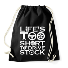 PRINTFASHION AZ élet túl rövid - Sportzsák, Tornazsák - Fekete tornazsák
