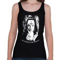 PRINTFASHION Az elkárhozottak szentsége - Okkult Design - Női atléta - Fekete
