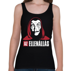PRINTFASHION Az ellenállás - A nagy pénzrablás - La Casa de Papel - Money Heist - Női atléta - Fekete