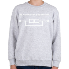 PRINTFASHION Az ellenállás hasztalan! - Gyerek pulóver - Sport szürke gyerek pulóver, kardigán