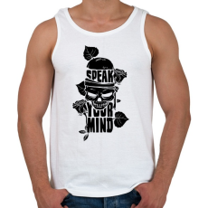 PRINTFASHION Az elméd - Férfi atléta - Fehér
