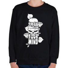 PRINTFASHION Az elméd - Gyerek pulóver - Fekete gyerek pulóver, kardigán