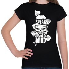 PRINTFASHION Az elméd - Női póló - Fekete női póló