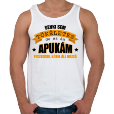 PRINTFASHION Az én apukám - Férfi atléta - Fehér atléta, trikó