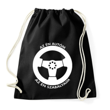 PRINTFASHION Az én autóm az én szabályaim - Sportzsák, Tornazsák - Fekete tornazsák