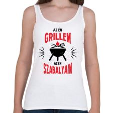 PRINTFASHION Az én grillem - Női atléta - Fehér női trikó