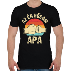 PRINTFASHION Az én hősöm apa - Férfi póló - Fekete