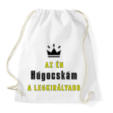 PRINTFASHION Az én húgocskám - Sportzsák, Tornazsák - Fehér tornazsák