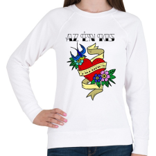PRINTFASHION Az Én Kis Valentinom - Női pulóver - Fehér női pulóver, kardigán