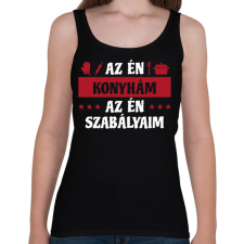 PRINTFASHION AZ én konyhám - Női atléta - Fekete női trikó