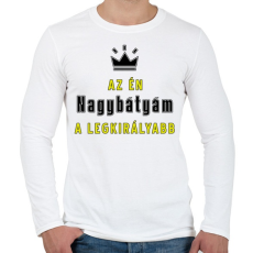 PRINTFASHION Az én nagybátyám - Férfi hosszú ujjú póló - Fehér