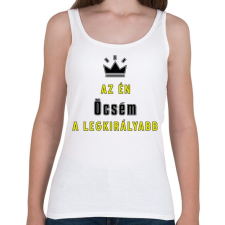 PRINTFASHION Az én öcsém - Női atléta - Fehér női trikó