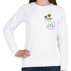 PRINTFASHION Az én testem, az én választásom! - Női pulóver - Fehér