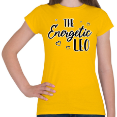 PRINTFASHION Az energikus oroszlán - Női póló - Sárga