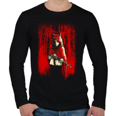 PRINTFASHION Az erdő gyilkosa - Férfi hosszú ujjú póló - Fekete
