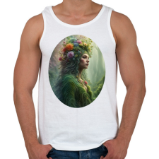 PRINTFASHION Az erdő szelleme - Férfi atléta - Fehér atléta, trikó