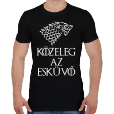 PRINTFASHION Az esküvő közeleg - Férfi póló - Fekete