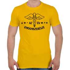 PRINTFASHION Az év gyógyszerésze - Férfi póló - Sárga