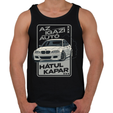PRINTFASHION Az igazi autó hátul kapar - Férfi atléta - Fekete atléta, trikó