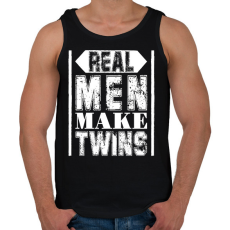 PRINTFASHION Az igazi férfiak - Férfi atléta - Fekete