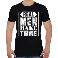 PRINTFASHION Az igazi férfiak - Férfi póló - Fekete