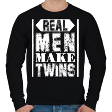 PRINTFASHION Az igazi férfiak - Férfi pulóver - Fekete férfi pulóver, kardigán