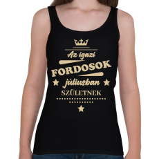 PRINTFASHION Az igazi Fordosok - Hónappal - Női atléta - Fekete